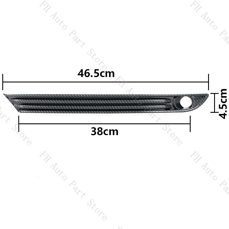 1Pair Carbon Fiber Front Bumper Foglight Fog Lamp Trim Sticker Frame Cover Grille For Mazda CX-5 CX5 2017 2018