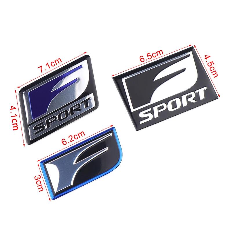 AABGE1 Car Styling 2PCS Fsport Badge Sticker 3D Metal Decoration Sticker Decal For Lexus GS RX RX300 RX350 ES IS250 ES350 LX570 Is200