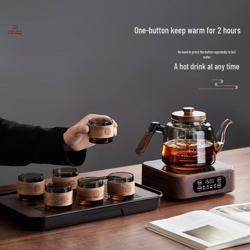 YIHUTEA Glass Tea Set with Electric Stove