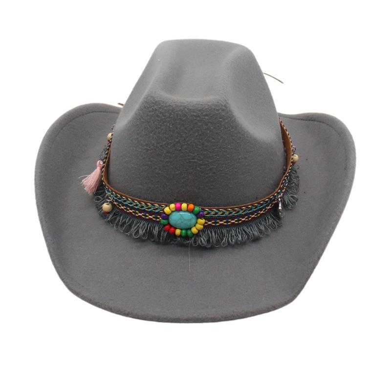 New Men'S And Women'S High-End Top Hats, Ethnic British Style, Tibetan Cowboy Hats Wholesale