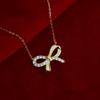 Light Luxury Sweet Bow Necklace Temperament New Style Choker New Style Choker Fashionable