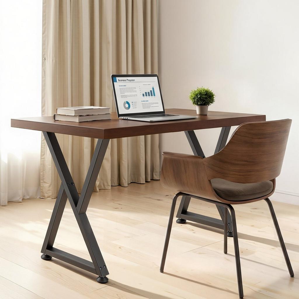 Table Legs, 740 X 472 Mm (H X W) Steel Furniture Legs, Modular Design, Easy Assembly, 1000 Kg Max Load Heavy Duty, Z Shape for Home Office Desk DIY,