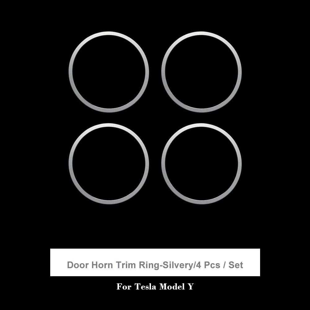 Středové ovládání z hliníkové slitiny Tlačítko s nalepovacím oknem Dekorace celého vozu pro model Tesla 3/Y Klika dveří Volant