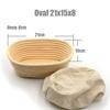 Oval Mass Proofing Handmade Bread Fermentation Banneton Brotform Wicker Rattan Basket Liner Baskets Dough Rising
