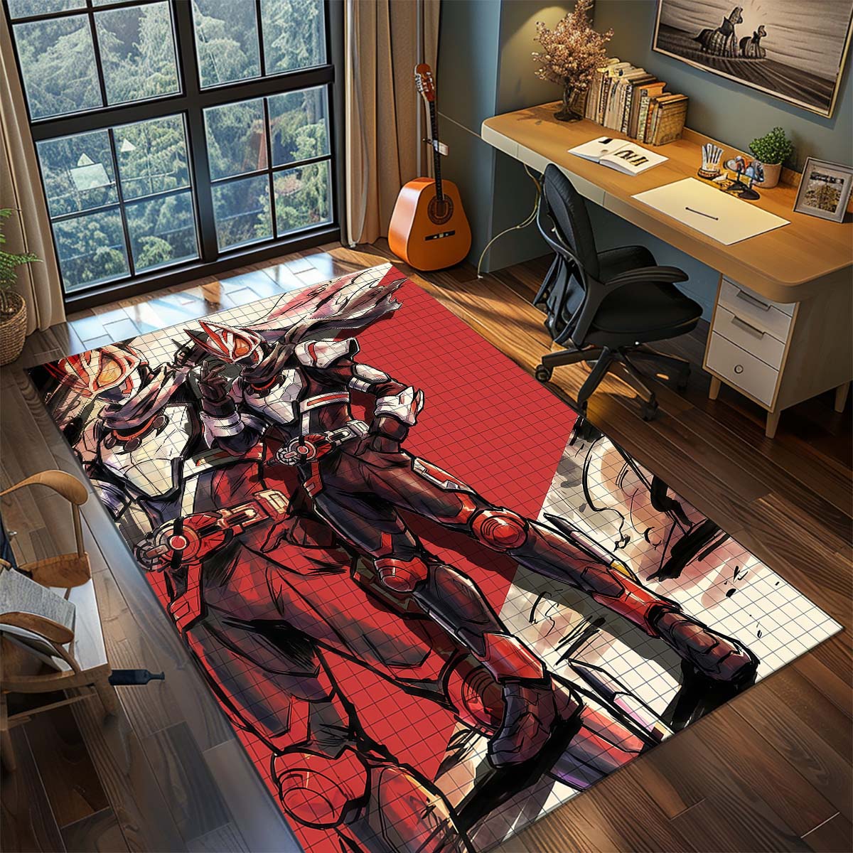 

Kamen Rider Area Carpet for Living Room Bedroom Home Decor Cool Movie Mat Floor Mat 60x90cm