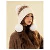 Thickened Bonnet Caps Warm Winter Hat with Pompon Fashion Women's  Beanies  Autumn Winter
