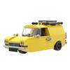 LEQUMOC 1981 Klassisches TV-Auto Nur Narren und Pferde Gelbes Reiseauto Stunt-Fahrzeug 278 Teile Bausteine Spielzeug für Geschenk