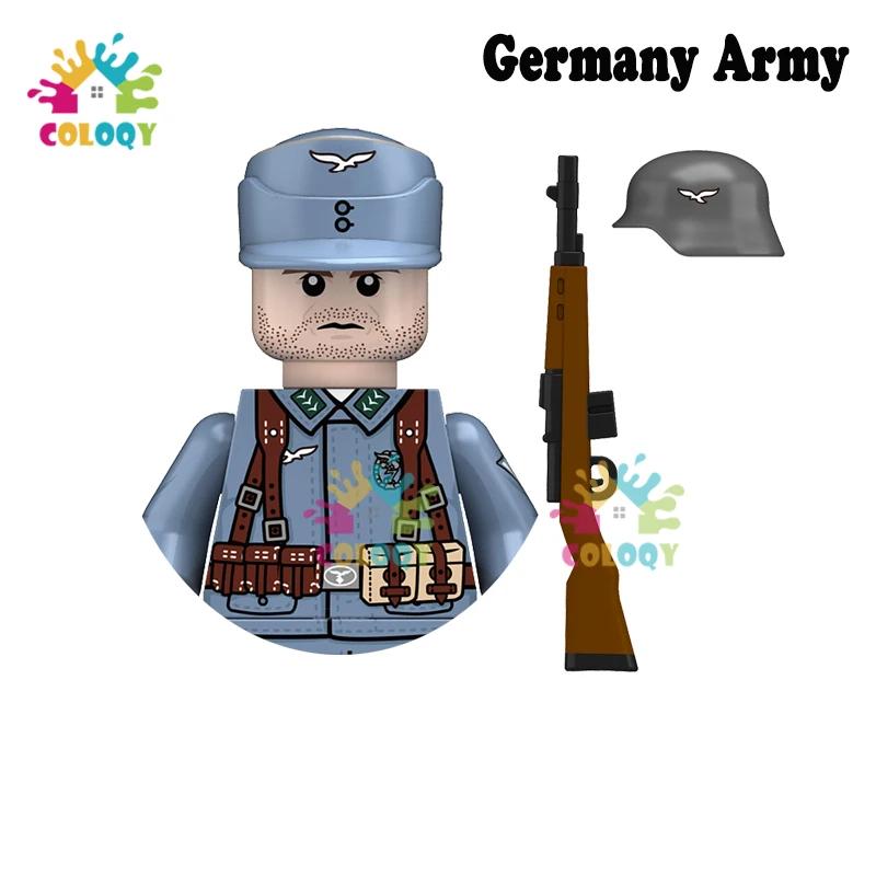 Kids Toys WW2 Military Army Sets Building Blocks Soviet US China Soldiers Mini Action Figures Medal Toys For Kids Birthday Gifts