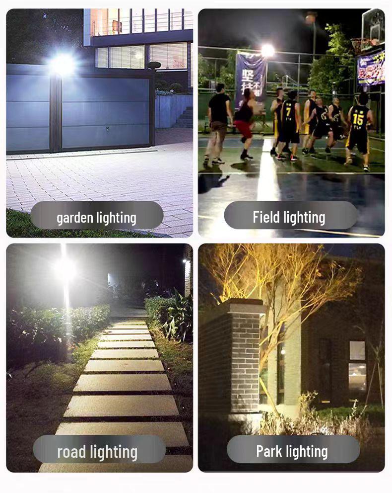 Wasserdichter Solar-Flutlichtstrahler für den Außenbereich - Automatischer Dämmerungssensor für Hof- und Straßenbeleuchtung