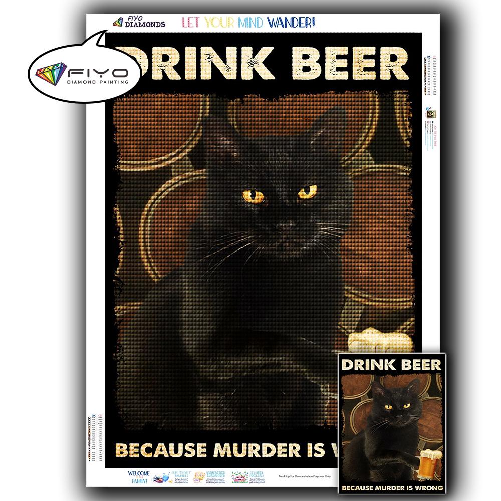 5D DIY Diamond Painting Black Cat Diamond Embroidery Vintage Cartoon Cross Stitch Picture Of Rhinestones Home Decor