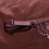 Women's Thong Floral Embroidered Lace Sexy Transparent Adjustable Belt Underwear Butterfly Knot Low Waist Briefs