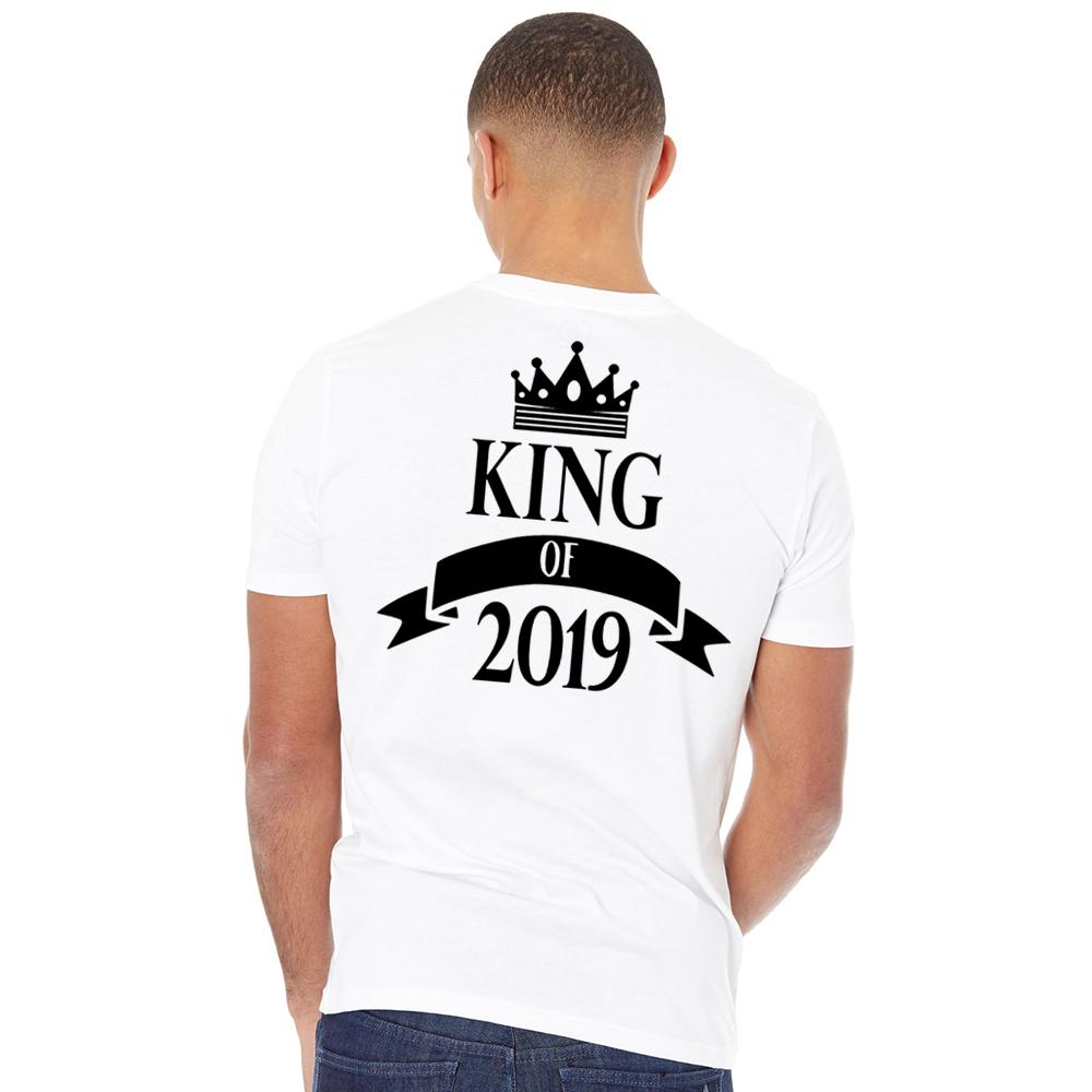 Jahre Partner Hemden König Königin der Paare T-Shirt Krone Druck Partner Kleidung Sommer