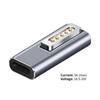 Adapter Ladegerät Schnellladung Magnetisch Aluminiumlegierung PD USB C zu Mag-Safe 2 Stromkonverter für MacBook Air/Pro