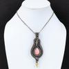 Pink Opal Pendant Copper Wire Wrapped Pendant Pink Opal Jewelry Natural Gemstone Pendant Handmade Pendant Dainty Copper Jewelry Gift For Her
