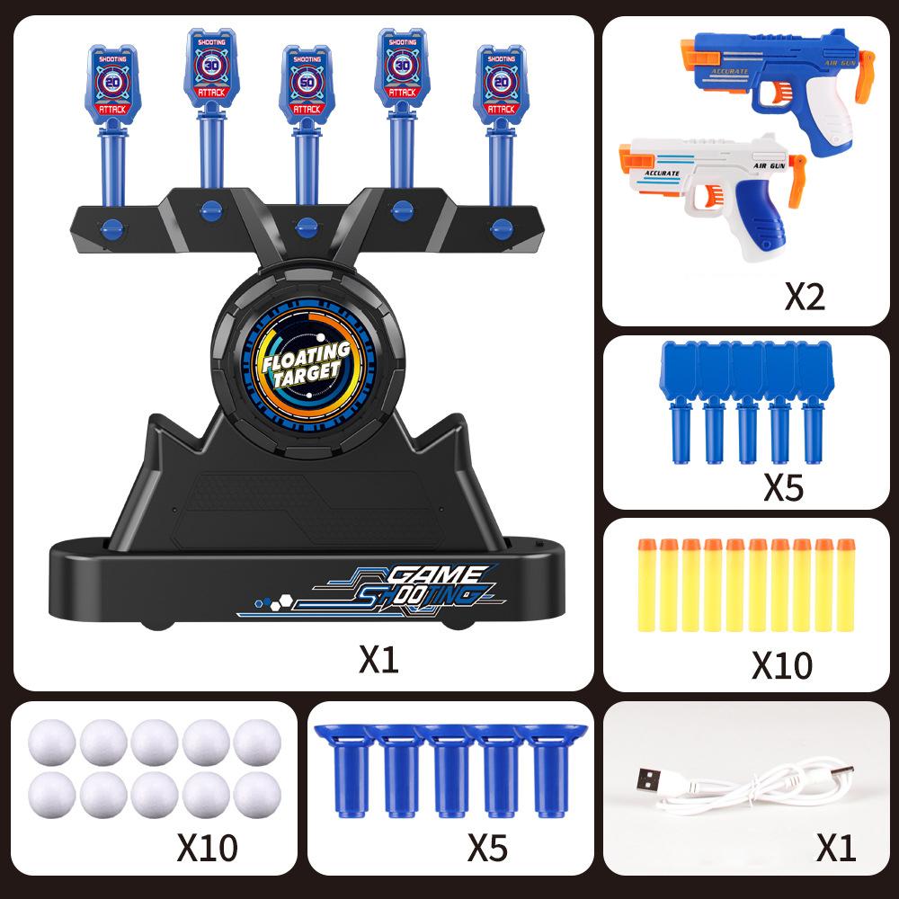 

2 в 1 мишени электрическая плавающая интерактивная игрушка страстные энтузиасты дети взрослые движущаяся мишень стрельба с мягкими пулями пистолет