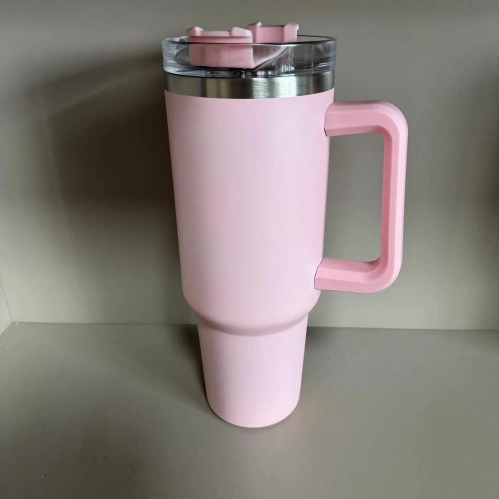 40oz Second Gen Insulated Stainless Steel Car Cup with Straw - Large Capacity Cold Preservation