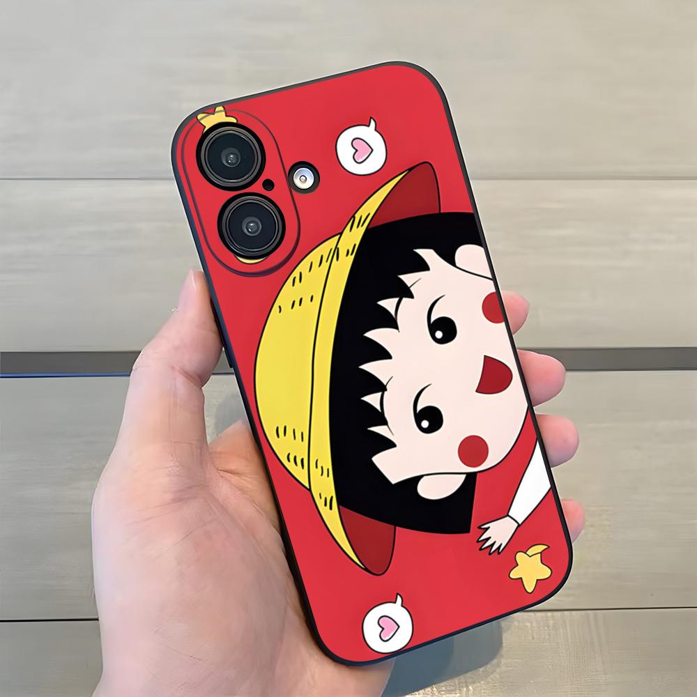Cartoon Chibi M-Maruko-chan Phone Case For Iphone 17 Pro Max 15 16 Pro 14 Plus 13 11 12 Xr X Xs 7 8 SE Plus Back Cover