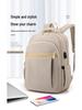 Customizable Minimalist Logo Backpack: Lightweight, Casual Travel & School Bag for Students