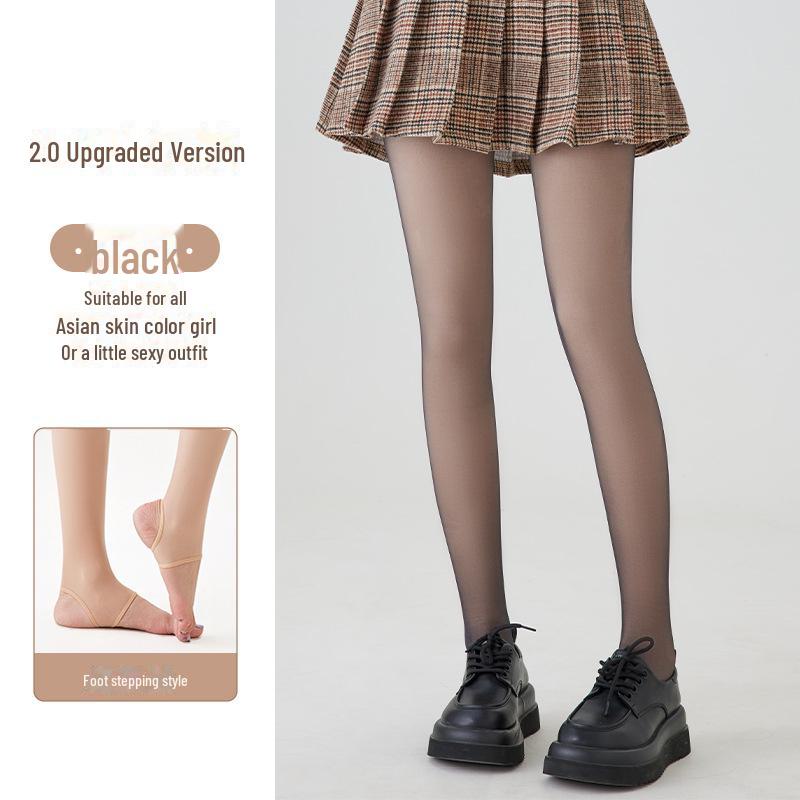 Damen Doppel-Lagen Warme Samt Nude Strumpfhose: 720-Nadel Verdickung für Herbst & Winter