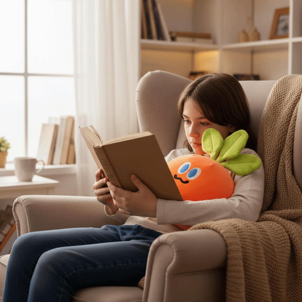 Soft Stuffed Carrot Plush Toy Super Soft Stuffed Doll Funny Simulation Carrot Birthday Gift