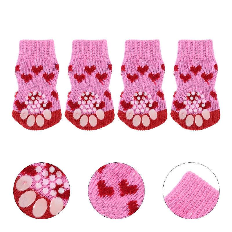 Pet Socks Dog Boots for Paw Protection 40Pcs Yarn