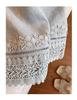 Blue 3D Lace Embroidered Two-Piece Women's Summer Set - Sleeveless Shirt + Shorts, New Chinese Style