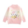Girls' Cartoon Winter Sweater - Stylish Knitwear for Medium and Large Children