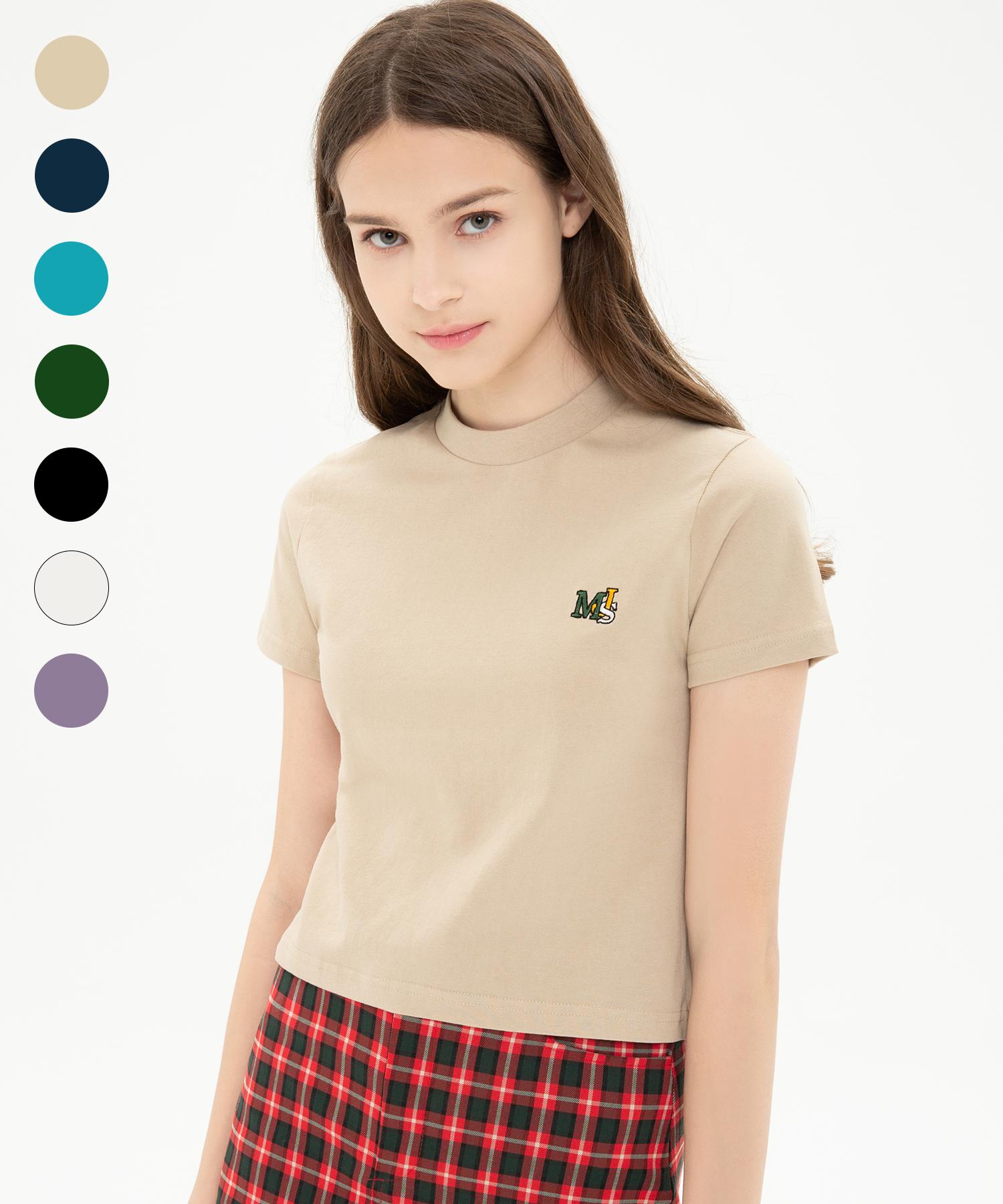 Mary James (W) Nanoble Short Sleeve (7 Color) Beige