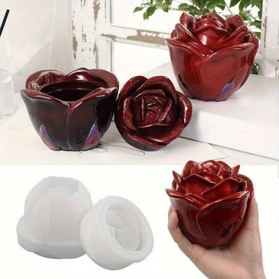 Matrițe de silicon DIY pentru tencuială epoxidică prin picurare cu cristale, ciment, oglindă roz