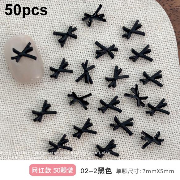 Mixed Cute Mini Colorful Resin Line Bowknot Bow Tie Ribbon Nail Art Decorations DIY Manicure Rhinestones Accessories