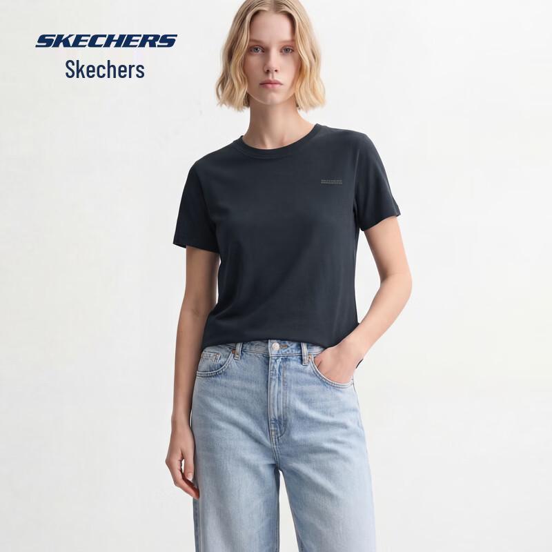 Skechers Women s Round Neck Short Sleeve T-Shirt L226W101 XL
