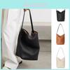 Premium The Row Large Capacity Leather Bucket Tote Bag For Stylish Daily Commutes