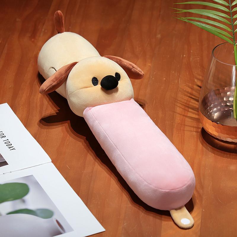 

Cute Cartoon Long Tongue Puppy Design Portable Neck Pillow For Travel Rest And