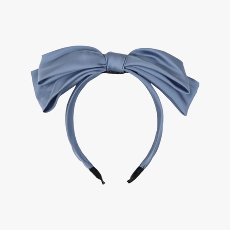 PINK PINEAPPLE TIERED RIBBON HAIR BAND_SKY blue