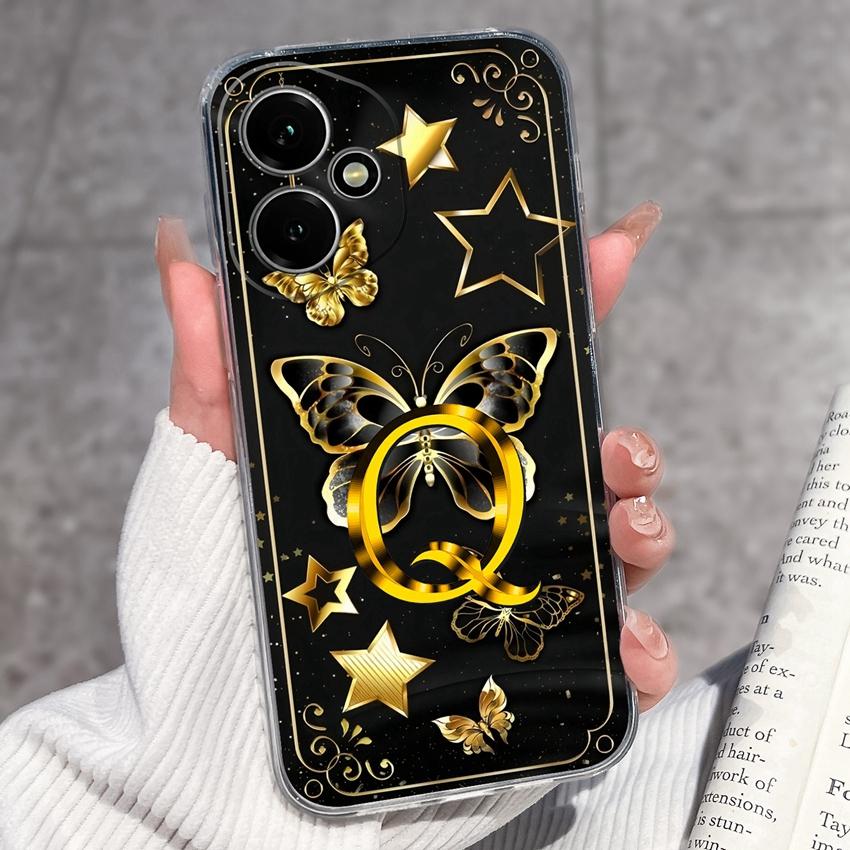 Fashion Letter Butterfly Pattern Phone Case For Honor 400 300 200 Pro Lite Smart 50S 30S 20S 20i 10i Soft Clear Back Cover For Honor Cellphone Casing