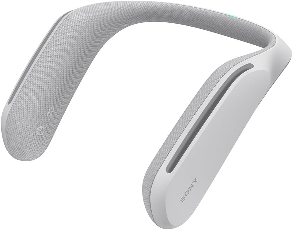 

Носимая шейная акустическая система Sony с функцией вибрации, модель 2017 г. [Восстановленный продукт] Связанный со звуком телевизора/фильма/игры SRS-WS1