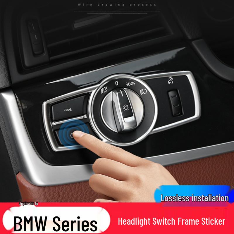5 Series Interior Decorative Headlight Switch Trim for 5GT 7 Series X3 X4