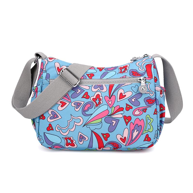Women's Bag Printed Nylon Mother Bag Shoulder Bag Large Capacity Lightweight Crossbody Bag