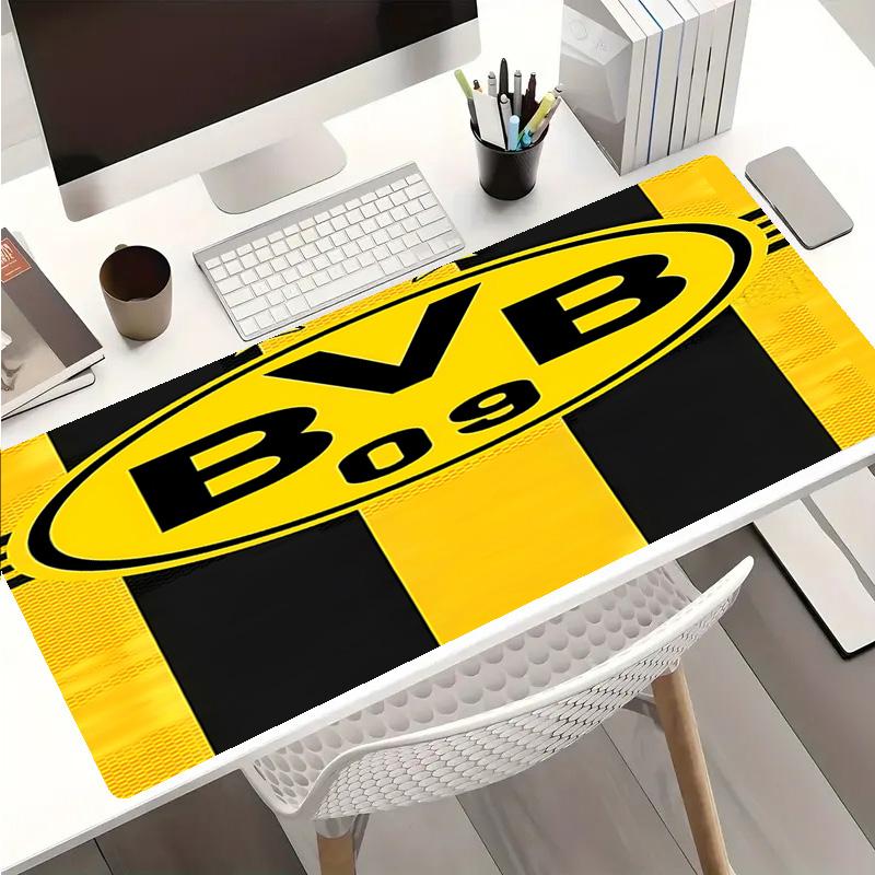 Borussia Dortmund Mauspads - Rutschfeste Gummibasis, Glatte Oberfläche für Arbeit, Gaming, Büro und Zuhause, Schreibtisch-Mauspad