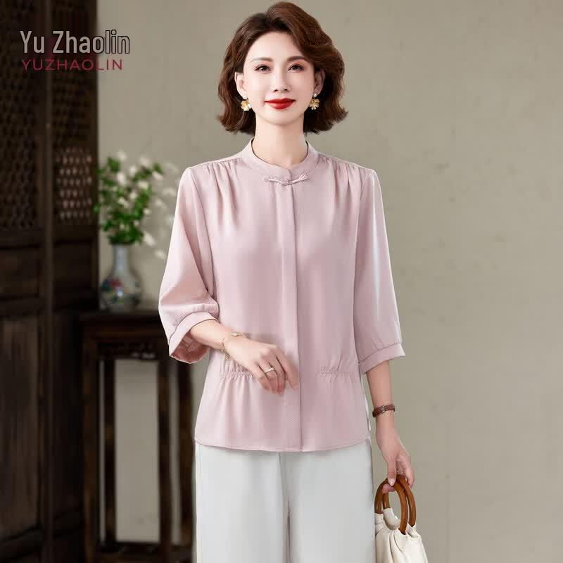 

YUZHAOLIN Elegant Summer Two-Piece Set for Women 3XL (suggested 110-125 jin)