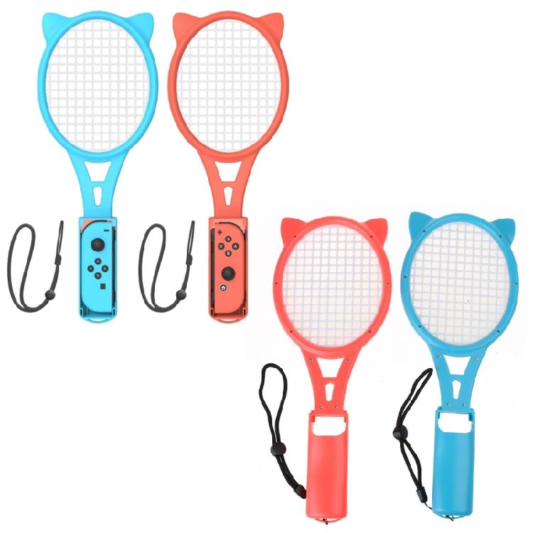1 Pair Tennis Rackets Controller Grip Handle Kit for Switch OLED
