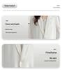 Plus Size Women's Spring/Summer Lightweight Blazer - Loose, Slimming, 3/4 Sleeve, Natural Shoulder.