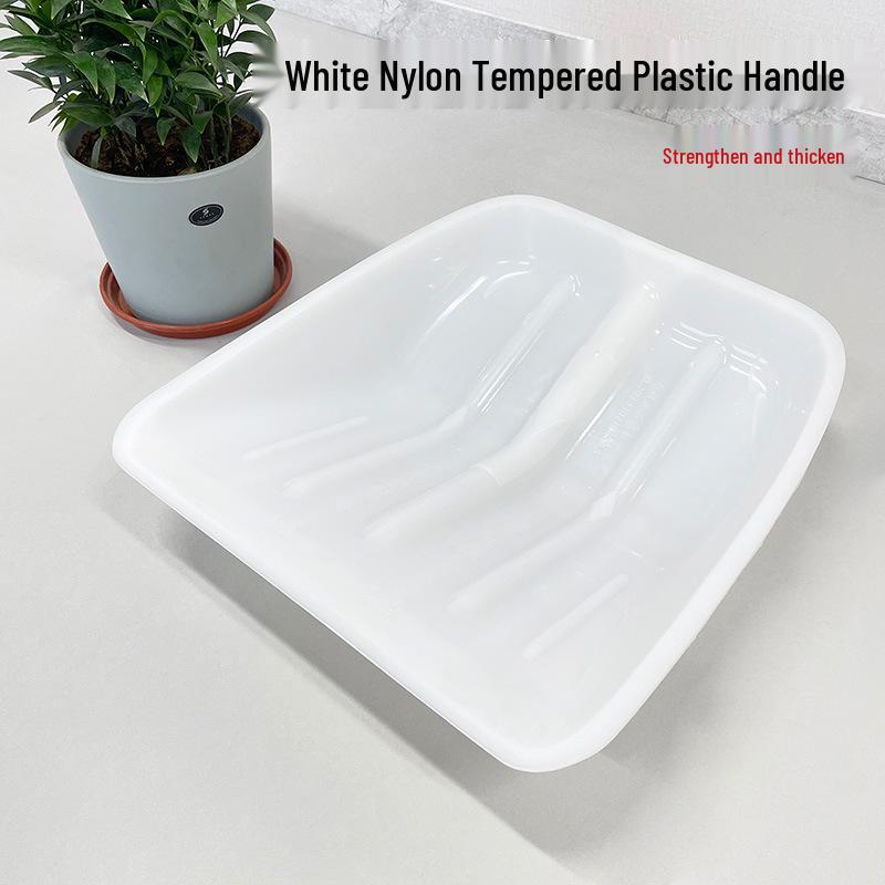 

Thickened Tempered Steel & Plastic Snow and Grain Shovel Small White Nylon Tempered Shovel