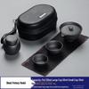 Portable Japanese Black Pottery Tea Set with One Teapot and Two Cups - Ideal for Travel or As a Souvenir Gift