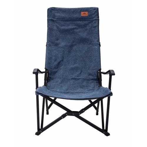 CAMPING MOON Relax Low Chair Low Style Chair Canvas Fabric Long Size Denim F-1002C-BL