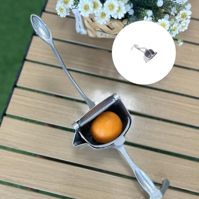 Metal Manual Press Juicer For Lemon Pomegranate Juice With Efficient Separation Ergonomic Handle Juice Extractor