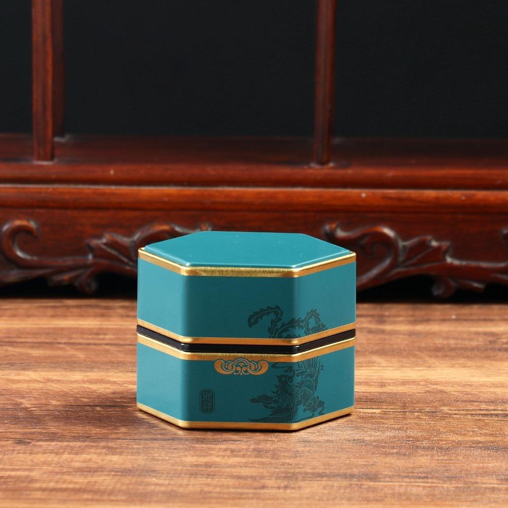 Container Tea Set Accessories Hexagonal Empty Tea Organizer Tea Pot Tea Storage Tank Tea Box