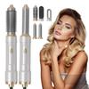 5-in-1 Rotating Hot Air Airstyler Set Adjustable Temperature Control Fast Curl/Straightening Volumizing Smoothing Hair-Styling