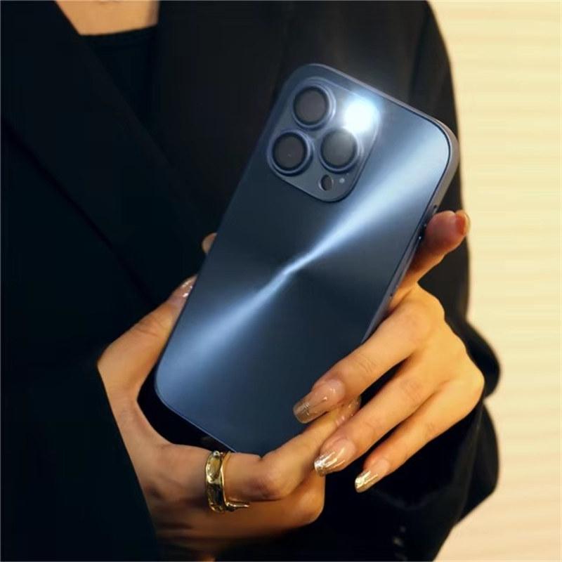 Luxury Bling Laser Aurora Pattern Phone Case for iPhone 16 15 Pro Max 13 12 11 14 Plus Cases Soft Bumper Shockproof Matte Cover