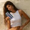 Lavender Wave Phone Case for IPhone 17AIR 16E 16 15 14 13 12 11 17 Pro Max Plus Double-layer Back Cover